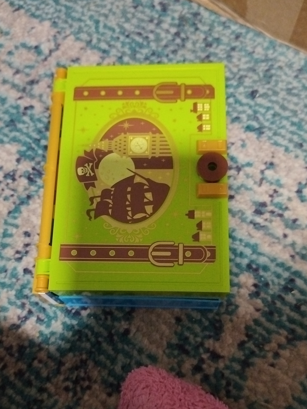 Bright Lime Green Pirate-Themed Journal